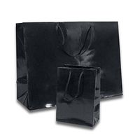 Small Black Euro Totes | Quantity: 25 | Width: 4 3/4" Gusset - 2 3/4"