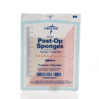 Medline NON21441 Post-Op Sterile Latex Free Gauze Sponge, 4" x 3" (Pack of 1200)