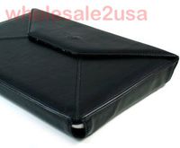 - Executive Style Black Leather Carrying Case for Fujitsu LifeBook P1630 Tablet PC {+ 1pc name tag}