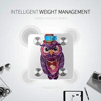 LYAOE Bluetooth Body Fat Scale Owl Gentleman Smart Wireless Scale with LCD Display Measuring Body Weight Bmi and Health Digital Scale