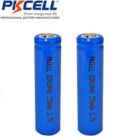 10440 3.7V Rechargeable Battery Li ion 350mAh Button Top 2 Pack