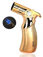 Zico Torch Quad Jet Flame Butane Torch Cigar Lighter 4 Colors Available (Gold)