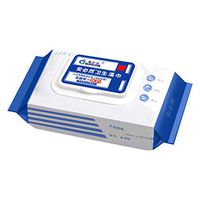 SportHome 50 Wipes/Pack One-Time Wet Wipes Gentle Tissue Health Clean Portable Cleaning Paper Wipes Free & Clear Unscented for at-Home Use, Office, Travel (Blue, 50 wipes)