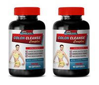 Colon Cleanse with psyllium Husk - Colon Cleanse Complex - Extra Strength - Licorice Root Extract - 2 Bottles 180 Capsules