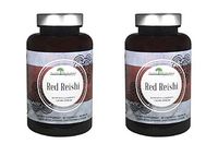 Aloha Medicinals - Pure Red Reishi - Certified Organic Mushrooms – Ganoderma Lucidum – Health Supplement – Supports Cardiovascular, Immune System and Liver Function - 525mg - 90 Capsules (2 Pack)