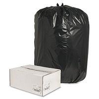 Nature Saver Black Low-Density Recycled Can Liners Trash Bag, Extra Large, 100 per Carton