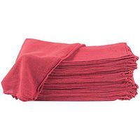 BOX USA BBR110 Box of Rags, Pounds Load Capacity, 14" Length, 14" Width," Thick, Red (Pack of 60)