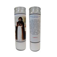 Gifts by Lulee, LLC Set De 2 Saint San Luis Beltran Veladora Con Oracion Contra El Mal De Ojo O para Santiguar