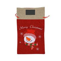 VAbBUQBWUQ Personality Characteristic Feature Santa Clause Drawstring Candy Goody Toy Gift Stocking Bag Holiday Wrapping Party Favors Presents Decorations