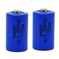 1/2AA Size Lithium Batteries CR14250 (3.0V & 600 mAh) 2 Pack