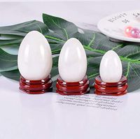 ZHLZZ Yoni Eggs Natural White Jade Massage Stone Undrilled Kegel Egg Viginal Muscletightening Ben Wa Ball Health Care Healing Crystals