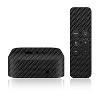 iCarbons Black Carbon Fiber Skin for Apple TV 4th Gen. / Remote Skin Included 4th Generation