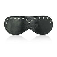 Briviee PU Leather Black Blindfold Mask Eye Mask for Halloween Stage Props Kit for, Kit