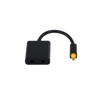 Godyluck Mini Audio Cable 1 to 2 Female Splitter Adapter Digital SPDIF Optical Audio Splitter Toslink Optical Fiber Cable