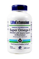 LIFE EXTENSION SUPER OMEGA 3 EPA DHA WITH SESAME LIGNANS AND OLIVE FRUIT EXTRACT 240