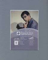 Logan Graphics Palettes Collection, Pre Cut 8x10" Mat with Opening for a 5x7" Photo, Color: Wedgewood Blue