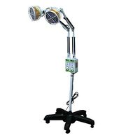TDP Lamp Double Head with Stand - TDP Far Infrared Mineral Heat Lamp with 2 (Two) Heating Plate - Floor Standing Infrared Heater for Heat Therapy - Get Relief From Pain Arthritis Inflammation and More