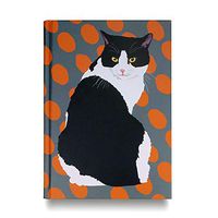 Leslie Gerry Black and White Cat Journal