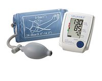 LifeSource Manual Inflation Upper Arm Blood Pressure Monitor with Automatic Digital Reading, Medium Cuff (UA-705V)