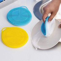 Gonikm Silicone Dish Bow Washing Pads Home Kitchen Cleaning Tool Sponges