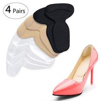 OtooKing Heel Cushion Inserts, Premium Self-Adhesive Shoe Insoles, Soft Gel Shoe Inserts, Blister and Callus Prevention and Protection Heel Pain Relief for Men and Women -4 Pairs