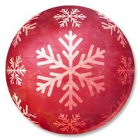 Music & Ornaments Christmas Envelope Seals - Set of 72 Holiday Envelope Stickers