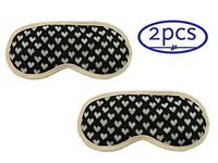 ObboMed ME-1112B (2Pcs) Soothing Silk Eye Sleep Mask with Cooling Gel Pack & Extra Smooth Velour Strap, Cold Therapy Relief Wrap, for Insomnia, Dry, Puffy Eyes, Headache, Wrinkles, Dark Circles -Black