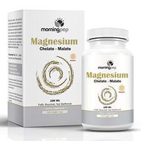 Magnesium Bisglycinate Chelate 240 Vegi Caps 200mg Elementalper Serving, Our Fully reacted (TRAACS) Albion Magnesium Has The Highest Level of Absorption, Helps Function Muscles Bones & The Heart