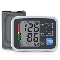 ZXGFA Electronic Blood Pressure Monitor, Digital Automatic Measure Blood Pressure Machines for Home Use, Large LCD Display, Portable Blood Pressure Test Monitor with Heart Rate