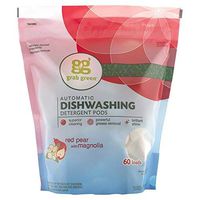Auto Dishwasher Pods Red Pear with Magnolia Grab Green 60 Pods Bag