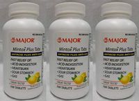 Mintox Plus Antacid Tablets - 100ct. (3 Pack)