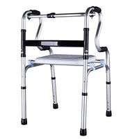 CW&T WW Elderly Walkers Aluminum Alloy Disability Rehabilitation Training Foldable Telescopic Medical Assistance Four Legs Pacers, B