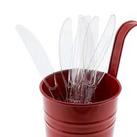 AmerCare Heavy Weight Clear Polystyrene Knives, Case of 1000