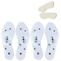 [2 Pair] Magnetic Insoles+ Heel Cushion Pads,Newjinda Acupressure Insoles for Men Women Weight Loss,Slimming Insoles[Relief Pain][Relax Muscle][Health Breathable][Massage Magnetic Acupressure]