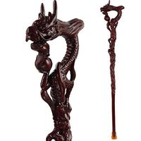 COAOC Fashionable Walking Canes, Men's Cane Hand Carved Ergonomic Unique Gentleman Decorative Walking Sticks, Canes for Men/Women/Seniors B