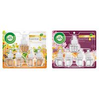 Air Wick Plug in Scented Oil 5 Refills, Hawaii, (5x0.67oz), Essential Oils, Air Freshener and Air Wick Plug in Scented Oil 5 Refills, Summer Delights, (5x0.67oz), Essential Oils, Air Freshener