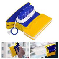 Yosoo square double-sided magnetic glass cleaning wiper with 2 extra Wi-Fi cleaning wipes