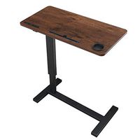 DNZDZ Medical Overbed Table,Tray Table Adjustable Height Easy to Move/Storage Portable Computer Desk Bed Couch Sofa Side Table,Hospital Home Reading Desk Breakfast Table