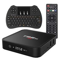 EVANPO Android TV Box Amlogic S905X Full HD 4K Quad Core Speed WiFi Smart Mini PC Android TV Player 1G/8G with Wireless Keyboard