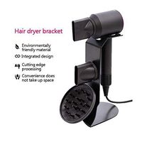 FOONEE Dyson Hair Dryer Holder,3 in 1 Aluminum Alloy Wall Mount Holder for Dyson Supersonic Hair Dryer Diffuser and Nozzles,Magnetic Wall Bracket Holder for Bathroom Bedroom-Silver