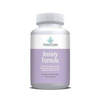 InnerCues Anti-Anxiety - Stress Relief Formula - Stay Relaxed, Calm, Positive - Powerful Mood Support Supplement with Ashwagandha, St. John's Wort, B Vitamins, L-Theanine, 5-HTP, GABA, Chamomile