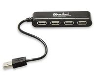Connectland CL-U2MNHUB-4B 4 Ports USB V2.0 Mini Hub (Black) PC, Computer, Hardware