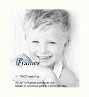 18x20 Polar White / Porcelain Custom Mat for Picture Frame with 14x16 opening size (Mat Only, Frame NOT Included)
