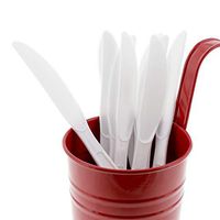 AmerCare Heavy Weight White Polystyrene Knives, Case of 1000