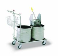 #5 Series Double Bucket Mopping Unit Tank Capacity: 6 Gal