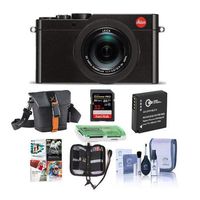 Leica D-Lux (Typ 109) Digital Camera - Bundle with Camera Case, 32GB SDHC U3, Spare Battery, Cleaning Kit, Memory Card, Card Reader, PC Software Package