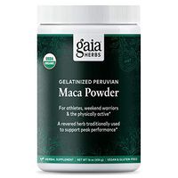 Gaia Herbs Organic Maca Powder, 16 Ounce - Peruvian-Grown Superfood Supports Energy, Stamina, Healthy Libido, Hormone Balance - Gelatinized, Vegan
