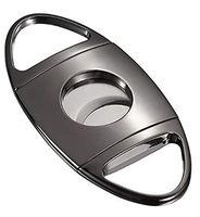 Cigar Cutter Stainless Steel Super Sharp Double Blade Cutter in Gift Box,26mm Max. Cigar Diameter Guillotine Cigar Cutter (Gun Black)