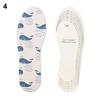 re2chiOngs Insole,1 Pair Cartoon Car/Bear/Whale Soft Silicone Breathable Kids Insoles Shoe Pad - Whale*