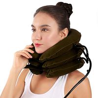 Cervical Neck Traction Device - FDA Approved Inflatable & Adjustable USA Designed Neck Support - Comfortable at Home Traction for Neck Pain Relief